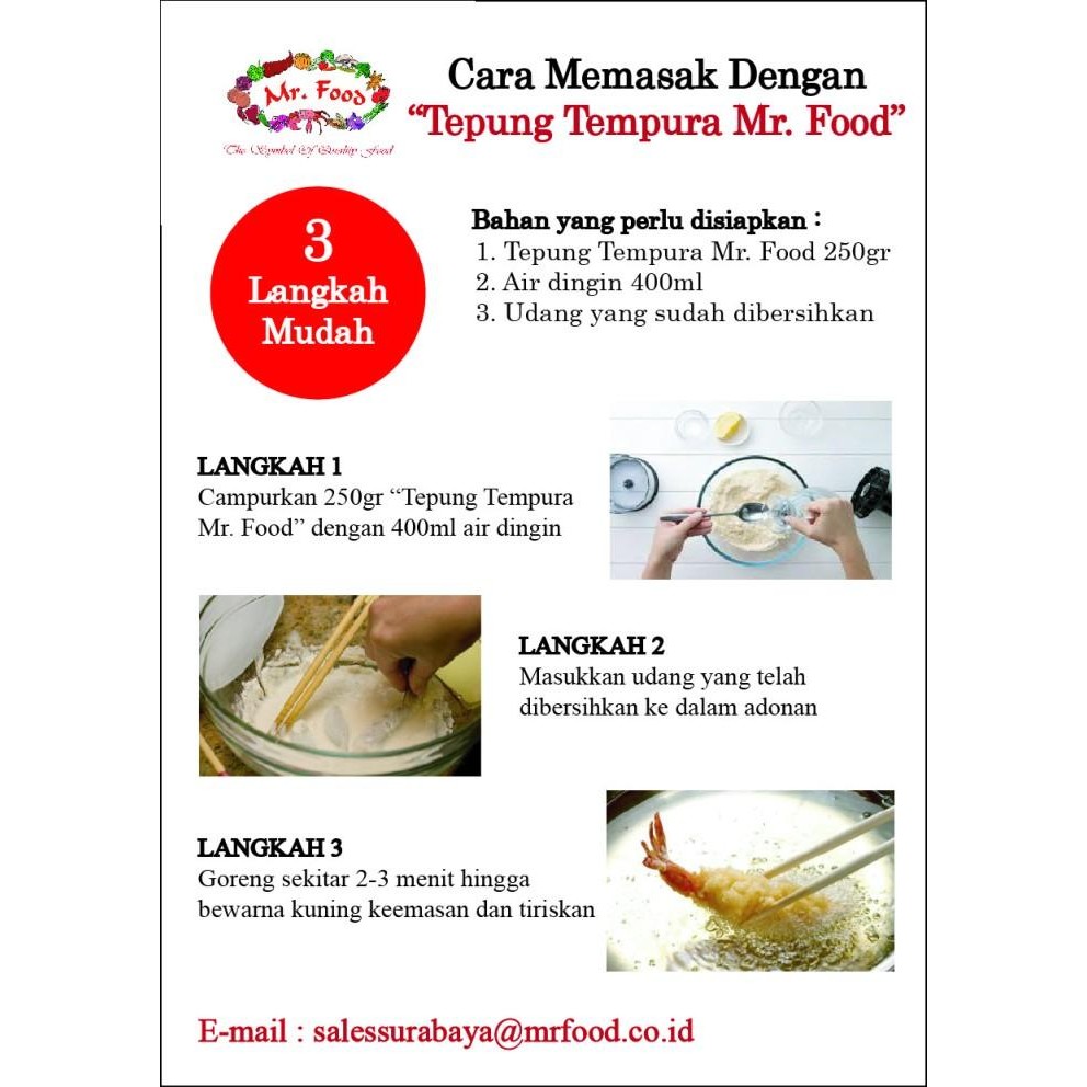 

(Expert) Tepung Tempura Berbumbu Mr. Food 1000gr