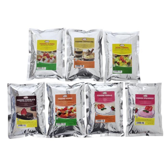 

(Expert) Tepung Pudding Mr. Food 350gr Almond, Mangga, Chocolate, Strawberry