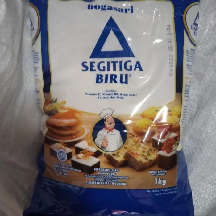 

(Expert) Tepung Terigu Segitiga Biru Premium Bogasari kemasan 1 kg