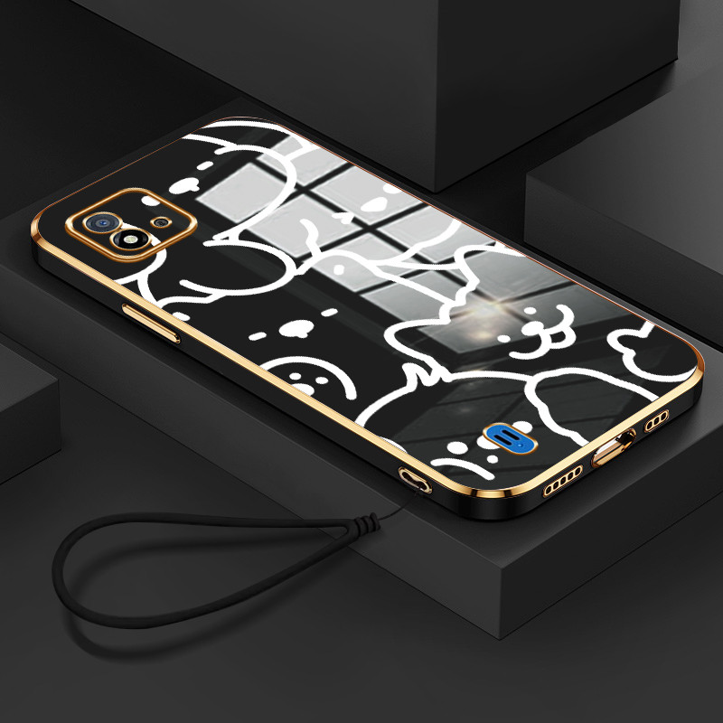 Casing Hp Untuk Realme C20 C20A C11 2021 C11 2020 Case Casing pola Tali kucing anjing Kesing HP Cesi