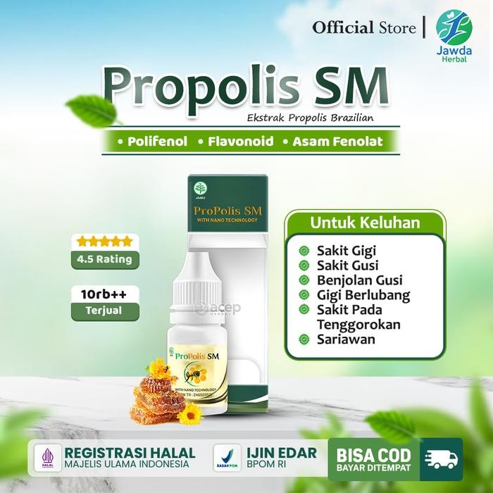 Propolis Sm Untuk Sakit Gigi Sariawan Sakit Tenggorokan 6 ml