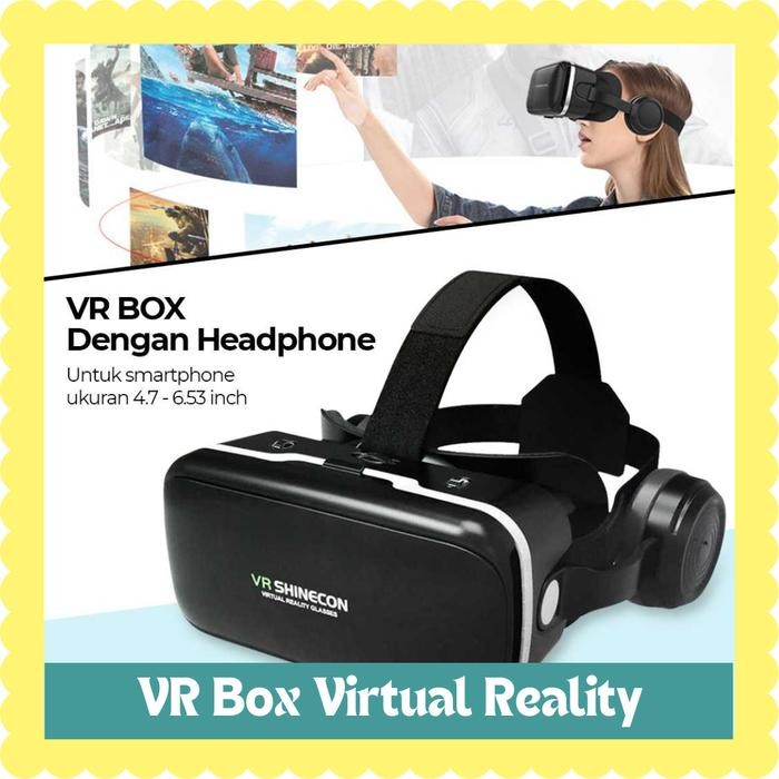 Virtual Reality VR Box With Headphone Shinecon 6.0