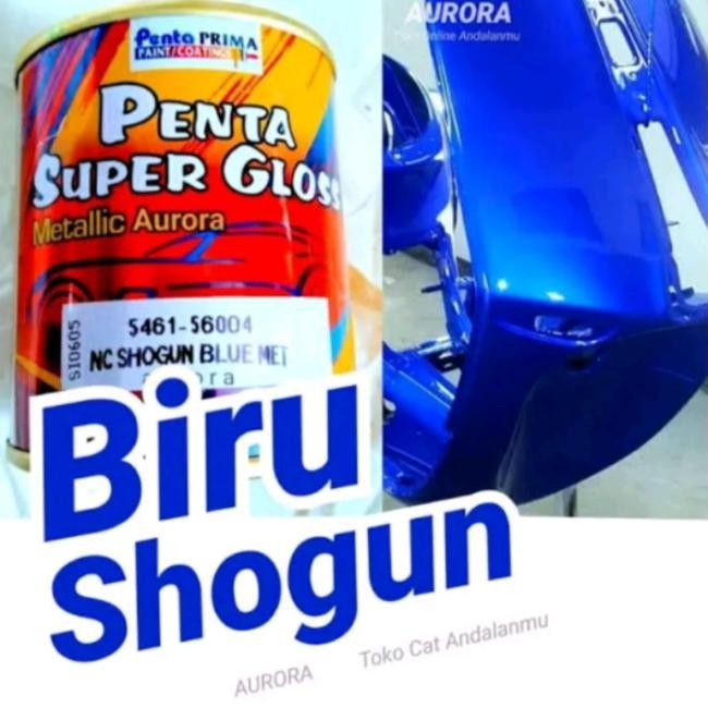 Cat Biru Shogun Penta Super Gloss Shogun Blue Metalik Original