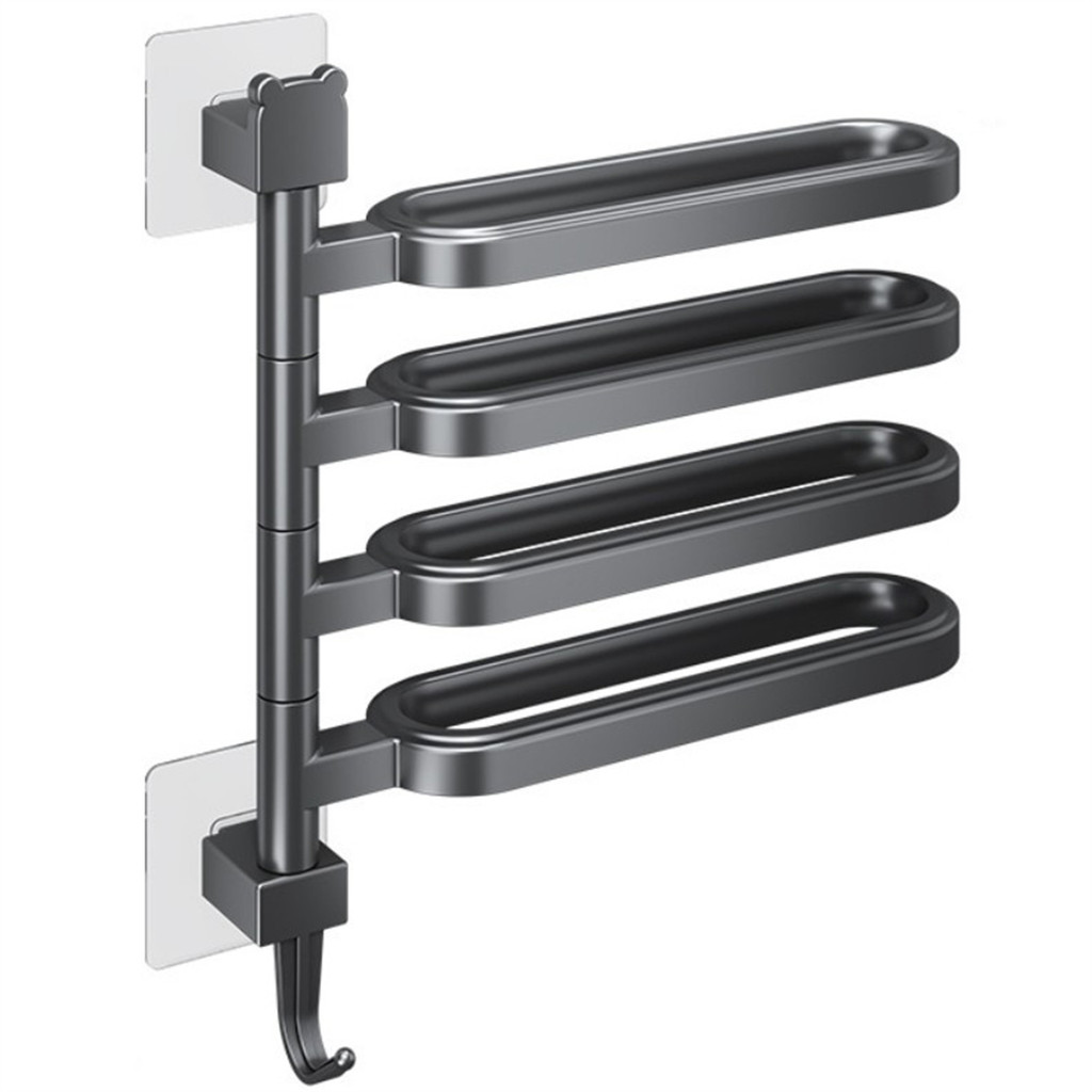 Functional Kitchen Accessory Rotatable Towel Holder Versatile Towel Hanger Bath Hardware Set Space-S