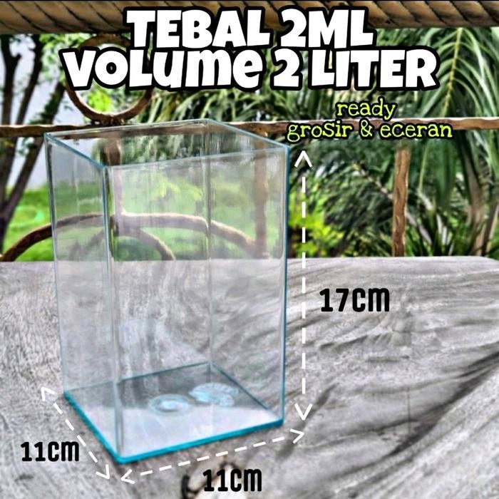 Soliter Ikan Cupang 2L JURAGAN TOPLES persegi panjang rm