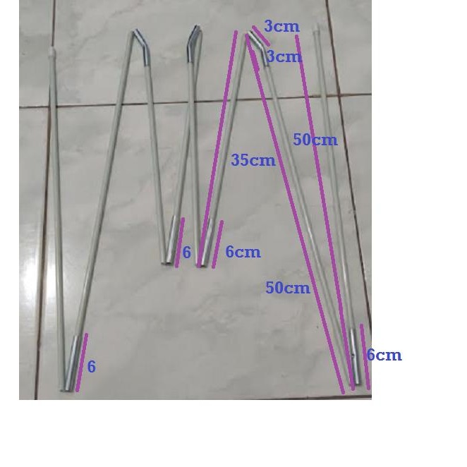 Eiger - Tiang Fiber Frame Tenda Tiang Tenda Anak Tenda Camping Tenda Kemah
