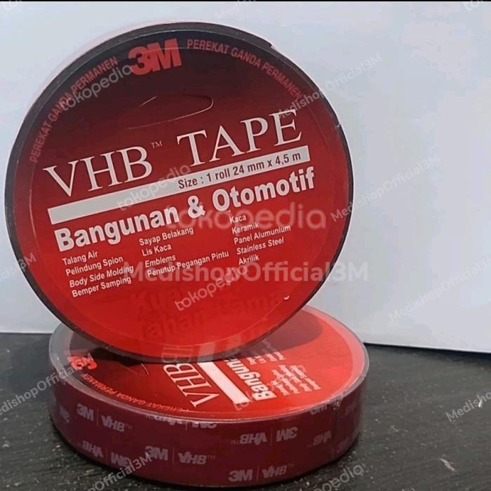 

Stok Baru Double tape Automotive 24mm x4,5m 3M vhb tape