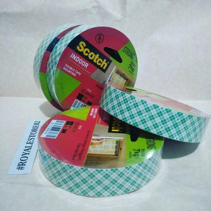

Stok Baru 3m scotch mounting tape double tape super kuat untuk tembok tahan 7kg