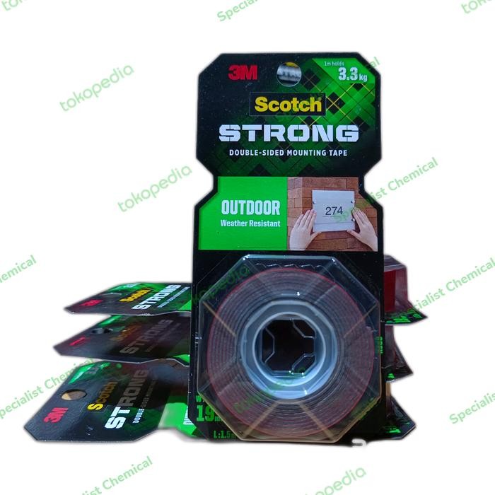 

Stok Baru Double Tape 3 M Scotch Mounting Strong Outdoor 411-S19 Perekat 3.3kg
