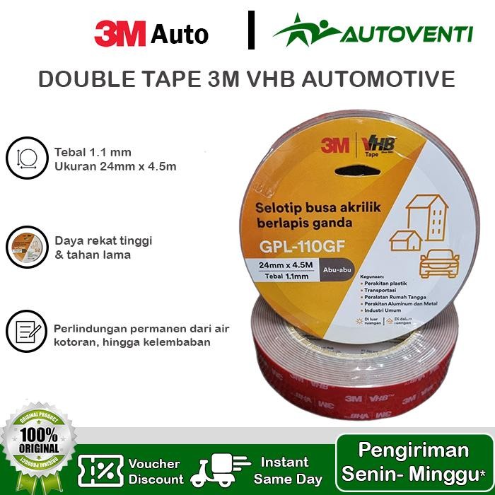 

Stok Baru LEM PEREKAT MOBIL DOUBLE TAPE OTOMOTIF 3M VHB 4900 24 mm x 4.5 m