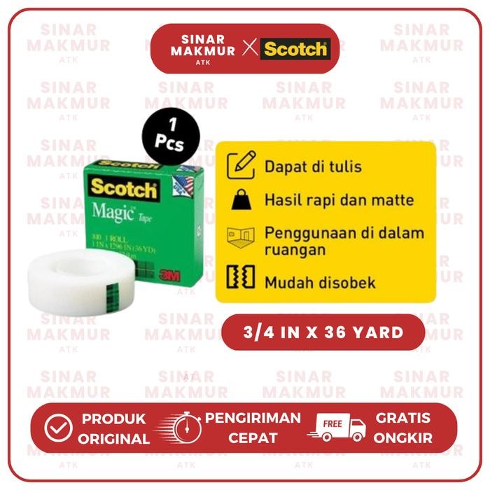 

Stok Baru Scotch Magic Tape 3M