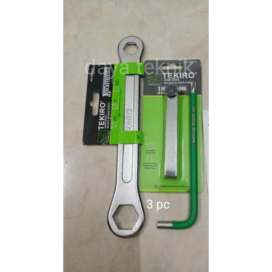 KUNCI KLEP MOTOR SET TEKIRO ( 3 PC ) - KUNCI KLEP MOTOR