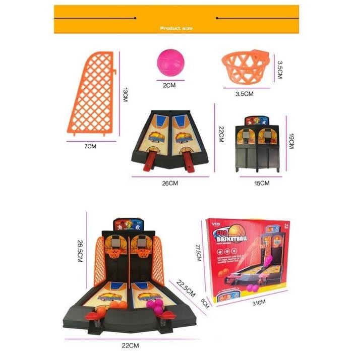 Mainan Shoot Ball Finger Basket Ball Game Bola Basket Jari Shoot