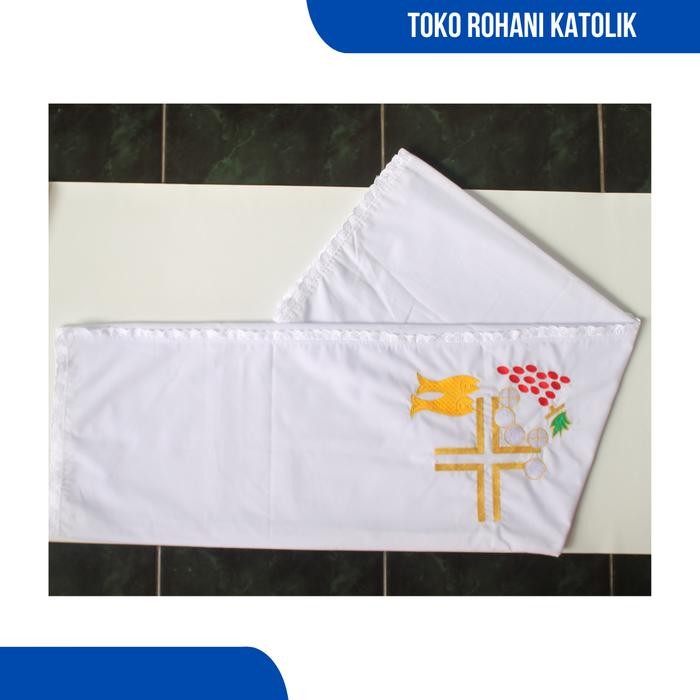 Promo Terbatas Taplak Meja Altar Putih / Taplak Misa Rumah / Kain Altar Katolik / Taplak Meja Altar