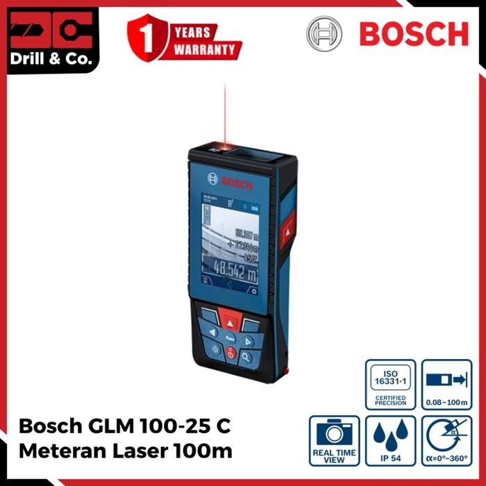 

Terlaris Bosch Glm 100-25 C Laser Range Finder / Pengukur Jarak Laser 100M Ongkir Termurah