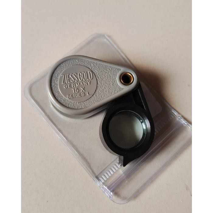 

Terlaris Ziess Gold Jeweller'S Loupe 15X Magnifier For Watch And Jewelry Magnification Inspection