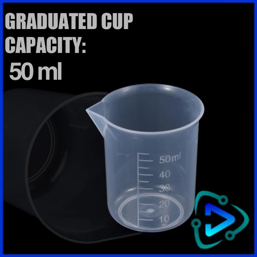 BURSON Gelas Ukur Plastik Dapur Laboratorium Measuring Cup - B4