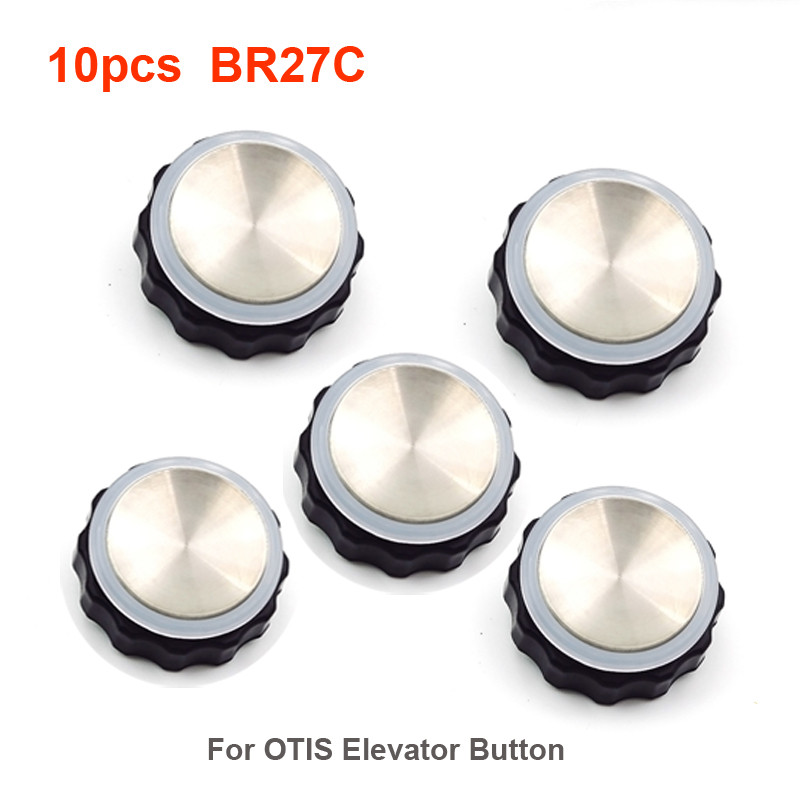 10Pcs BR27C For XIZI OTIS Elevator Push Button parts Red Blue Light 3