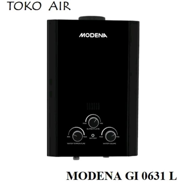 Water Heater Gas Modena GI 0631 L/ Pemanas Air Gas Instan Modena