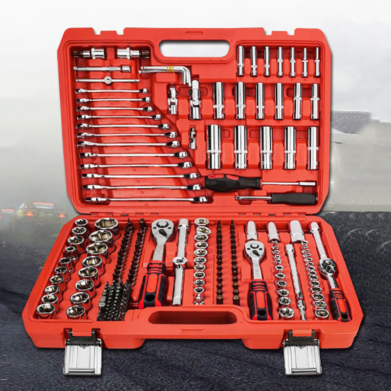 46 Piece Auto Repair Tool Set Chrome Vanadium Steel Sleeve Tool