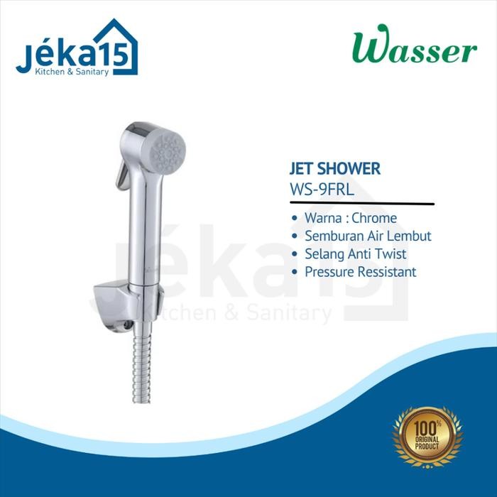 Wasser WS-9FRL Chrome Jet Shower Jet Washer Selang Default