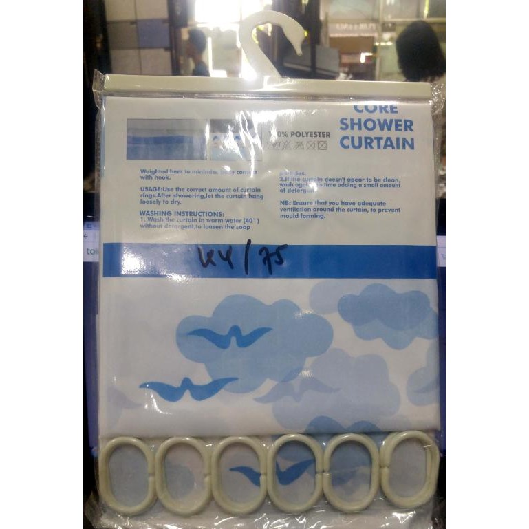 Gorden/Gordyn/Hordeng kamar mandi motif