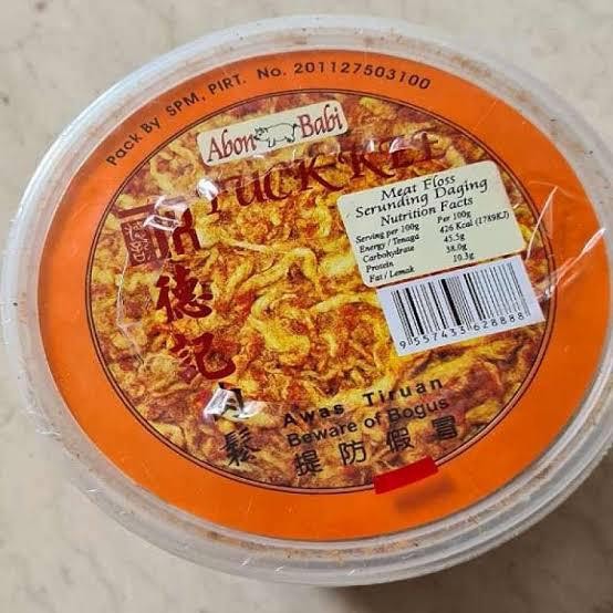 

BARANG TERLARIS Abon Babi Tuck kee model toples 150gram