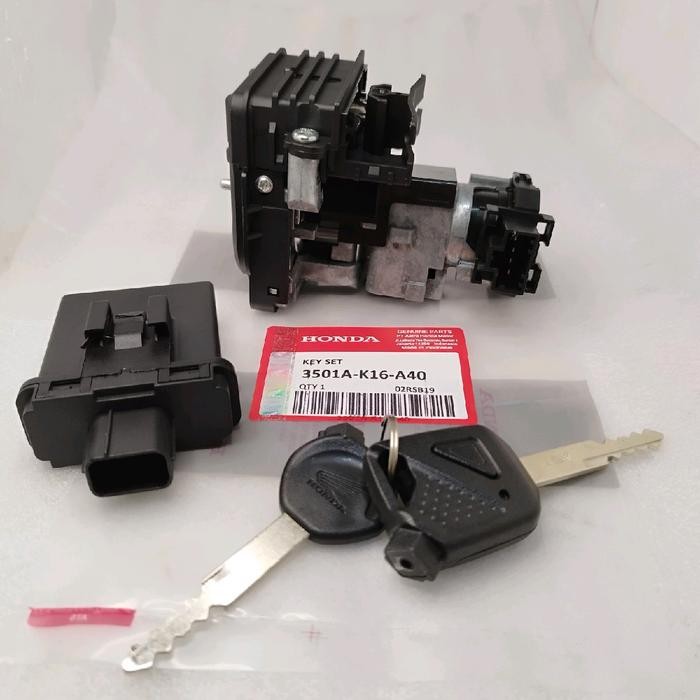 Terbaru 3501A-K16-A40 Kunci Kontak Scoopy Fi 2015-2017 Remote Original Thailand Ready