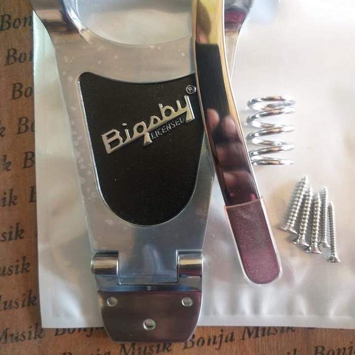 Tremolo Bigsby B 70 G Tremolo Vibrato Tailpiece Silver Chrome Terlaris