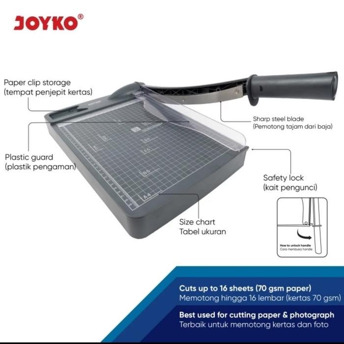 

Alat Pemotong Potong Kertas Joyko Ppct-2330 - Paper Cutter Ukuran A4