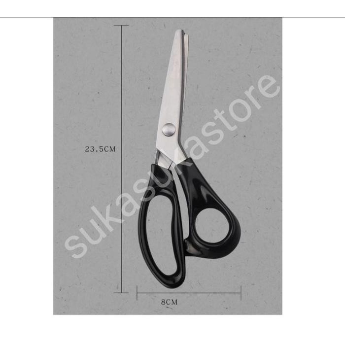 

Gunting Bahan Kain Gerigi Zigzag Gelombang Ukuran 9" Shears Scissors