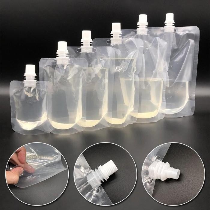 Vinnatsu 10 Pcs Standing Pouch Spout Pouch Minuman Kemasan Minuman Kemasan Foodgrade/Standing Pouch