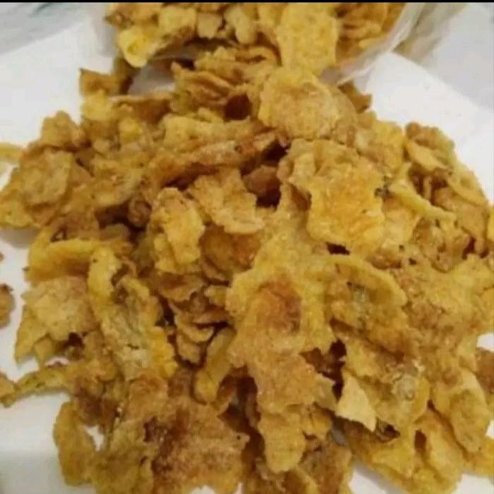 

Keripik Jagung Geprek Pedas Manis 500Gram Snack Food Asin Crispy Makanan Camilan Goreng Keripik