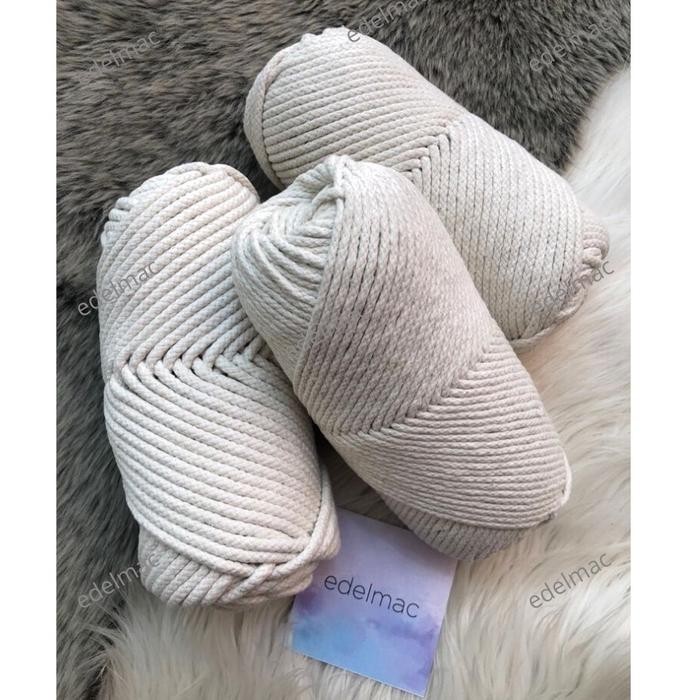 500gram Tali Katun Macrame Braided Cotton Rope Natural