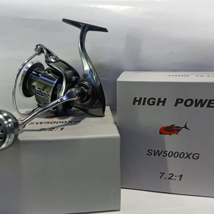 Paling Berkualitas Reel Spinning Gtech High Power Sw 5000Xg Power Handle