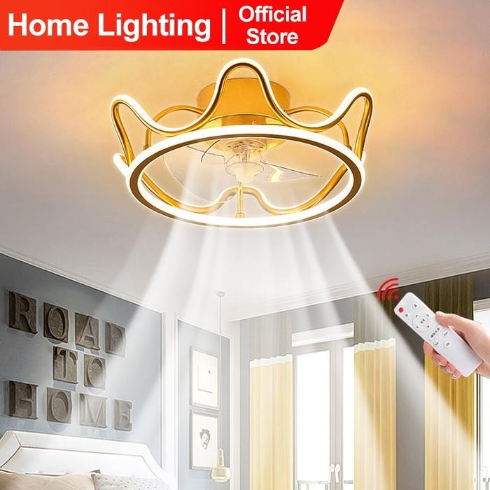 Home Lighting Kipas Lampu Modern Classic Ceiling Fan Lampu