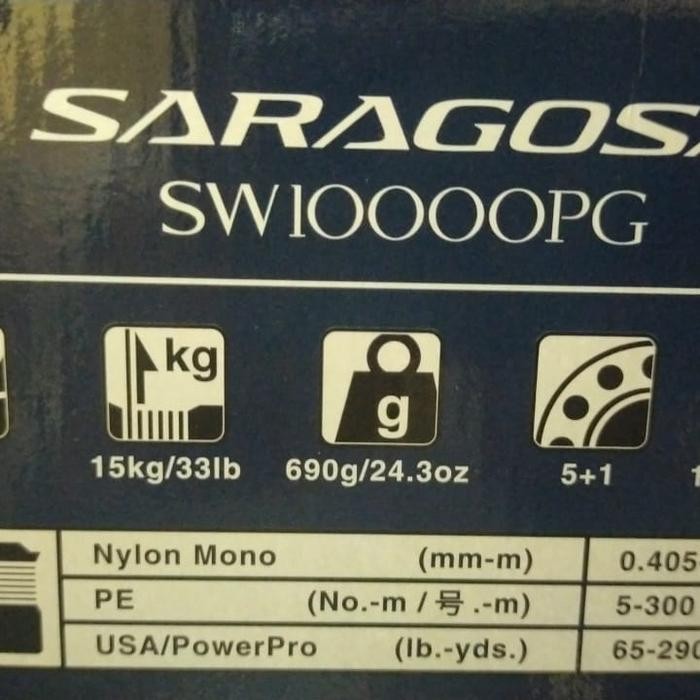 Terbatas Reel Shimano Saragosa Sw 10000Pg New 2020 Garansi Resmi