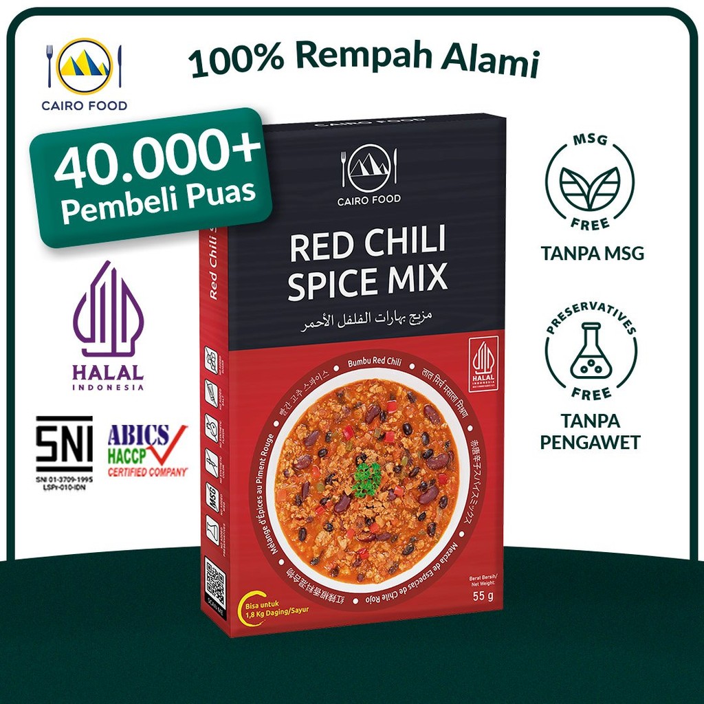 

Bumbu Red Chili Spice Mix Sehat - Cairo Food