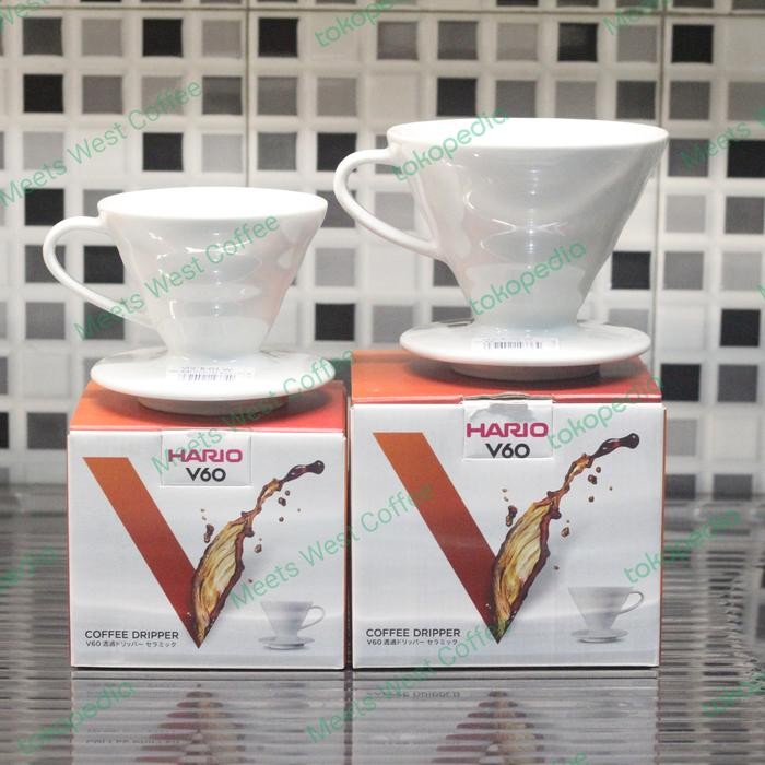 HARIO V60 DRIPPER COFFEE CERAMIC WHITE