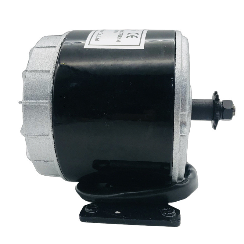 350W 24V Permanent Magnet DC Motor High Speed Brushed Pulley Motor With Feet Motor MY1016