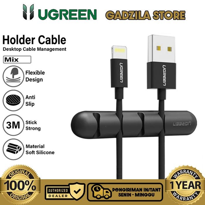 

TERLARIS! UGREEN Klip Organizer Penjepit Cable Wire Holder Perapih Kabel Serbaguna Bahan Silikon