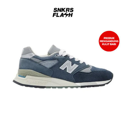 NEW BALANCE 998 Made In Usa Navy Sepatu Sneakers Unisex - U998NV - Size 45