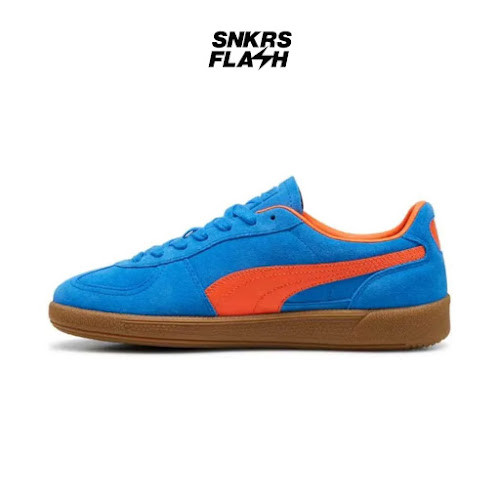 PUMA Palermo Hyperlink Blue Flame Flicker Gum Sepatu Sneakers Pria - 39646325 - Size 42.5