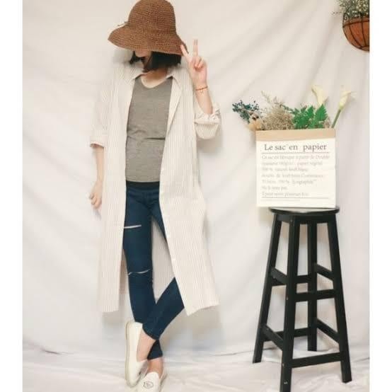 Ready Stock Kain Polos Putih Tulang Backdrop Background Foto Studio 3M-5M Cod