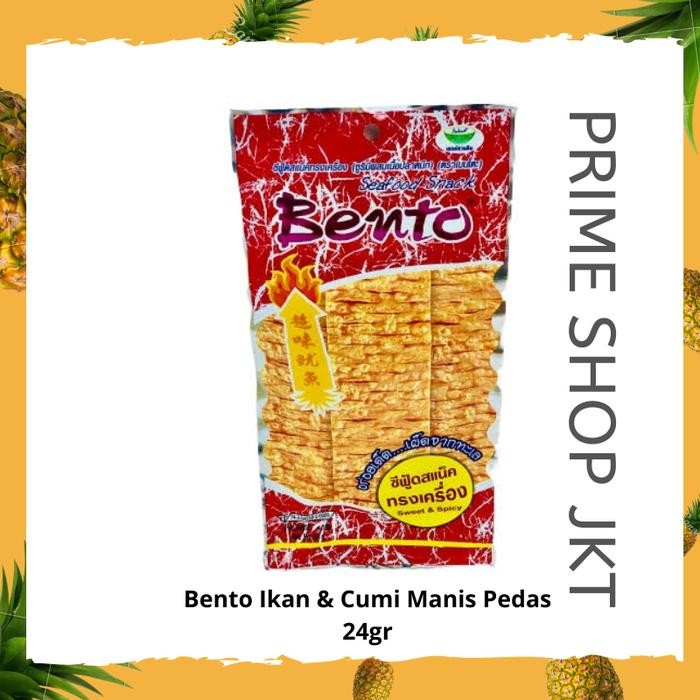 

New Juhi Bento Thailand Seafood Snack Sweet & Spicy 24gr Halal Ikan Cumi
