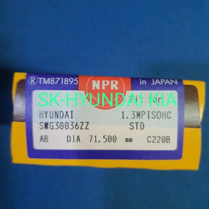 Ring Set Piston Ring Seher Standard Hyundai Getz