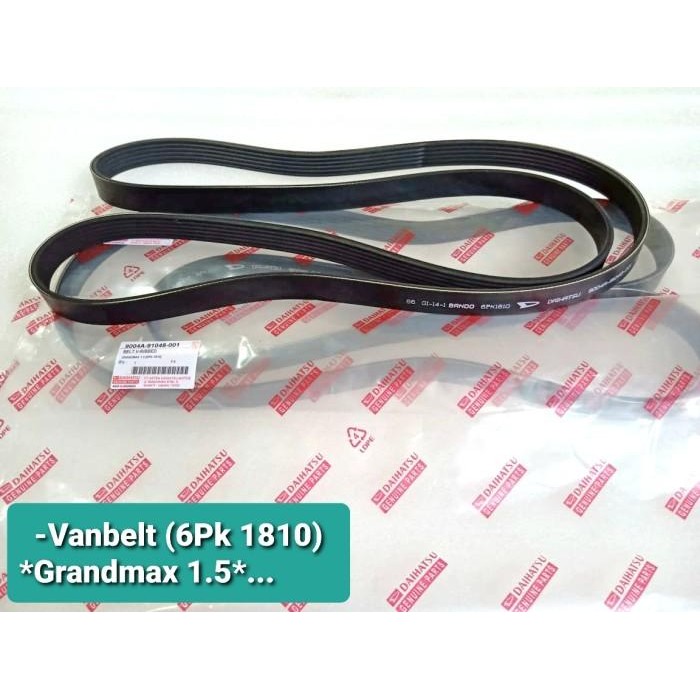 V Belt Van Belt Fan Tali Kipas Daihatsu Gran Grand Max 1.5Cc 6Pk 1810