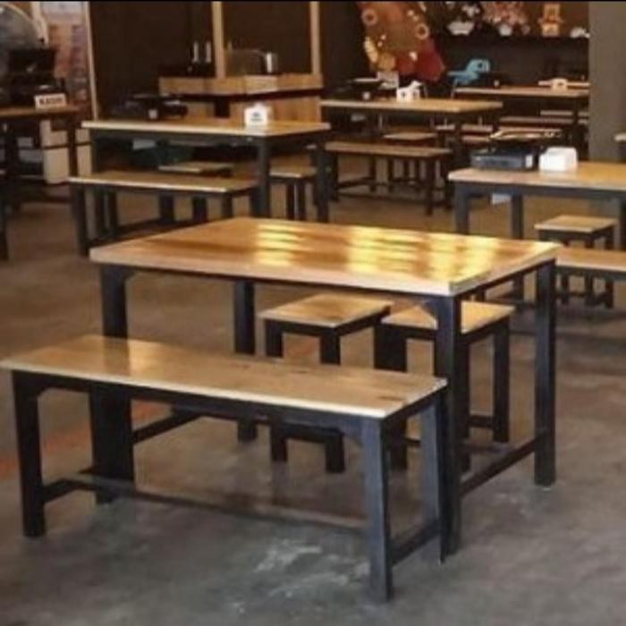 PREMIUM 1 Set Meja Kursi Cafe/ 1 Set Meja Kursi Warung/1 Set Meja Kursi Warkop