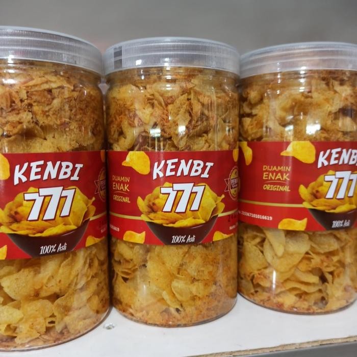 

PREMIUM Makanan Ringan Kenbi 777 Keripik Kentang Ebi RACIKAN UDANG KERING