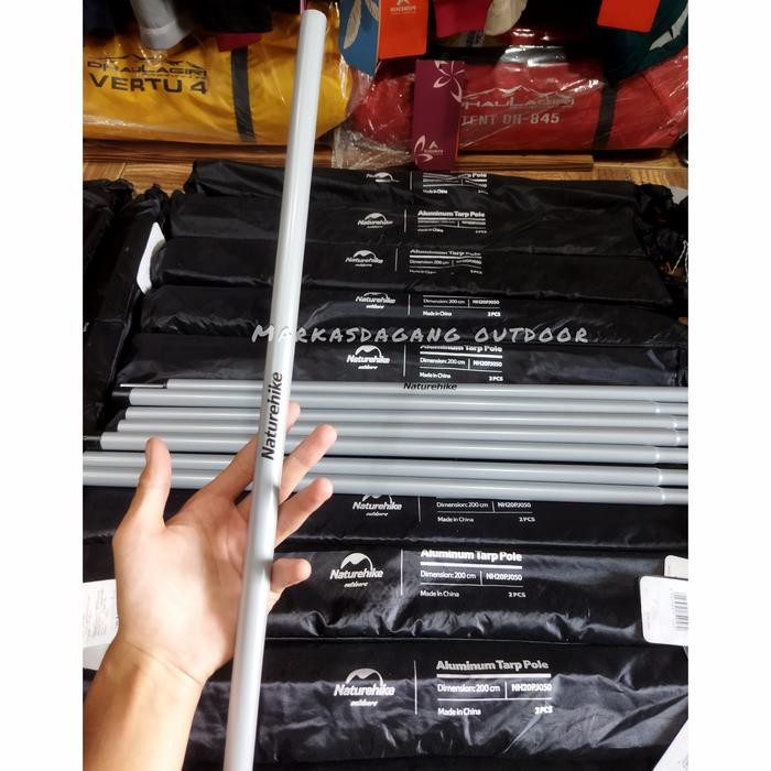 PREMIUM Tiang Flysheet Naturehike Besi. Tiang Bendera,Multifungsi
